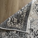 Бавовняний двосторонній килим у мінімалістичному стилі LM 04 GREY