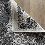 Бавовняний двосторонній килим у мінімалістичному стилі LM 04 GREY