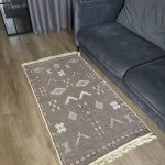 Бавовняний двосторонній килим AM 005 Cream Beige