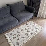 Бавовняний двосторонній килим AM 005 Cream Beige