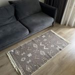 Бавовняний двосторонній килим AM 005 Cream Beige