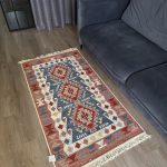 Бавовняний двосторонній килим у етнічному стилі LM 01 MULTY