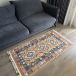 Бавовняний двосторонній килим у етнічному стилі LM 01 MULTY