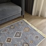 Бавовняний двосторонній килим AM 002 GREY