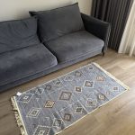 Бавовняний двосторонній килим AM 002 GREY