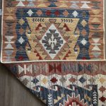 Бавовняний двосторонній килим у етнічному стилі LM 01 MULTY