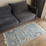 Бавовняний двосторонній килим AM 001 BEIGE AQUA