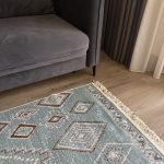 Бавовняний двосторонній килим AM 001 BEIGE AQUA