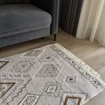 Бавовняний двосторонній килим AM 001 BEIGE AQUA