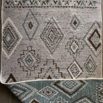 Бавовняний двосторонній килим AM 001 BEIGE AQUA