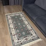 Бавовняний двосторонній килим AM 006 GREEN RED