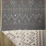 Бавовняний двосторонній килим AB 05 BEIGE PINK