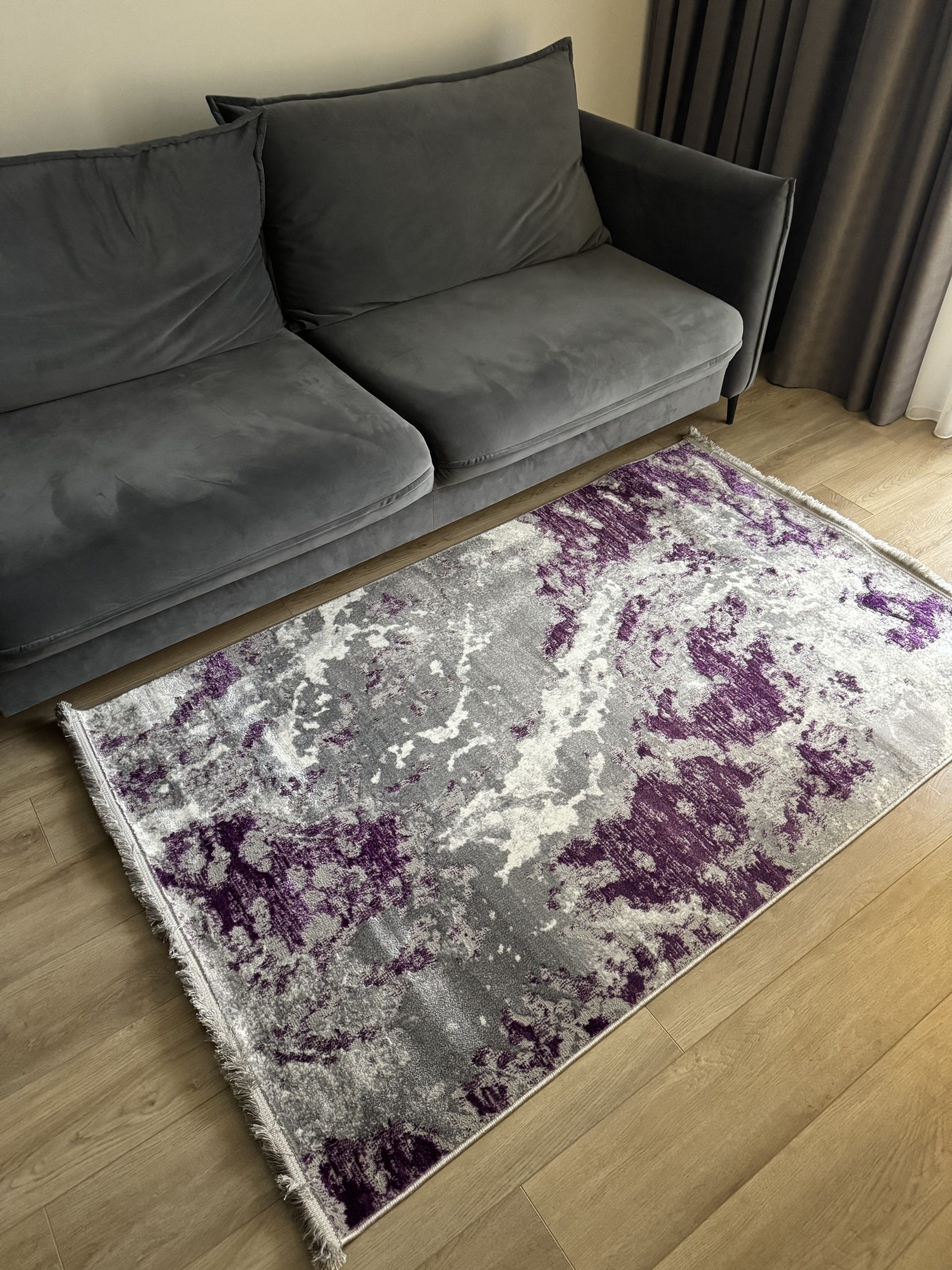 Рельєфна модель з середнім ворсом MODA 4591A LILAC/L.GREY