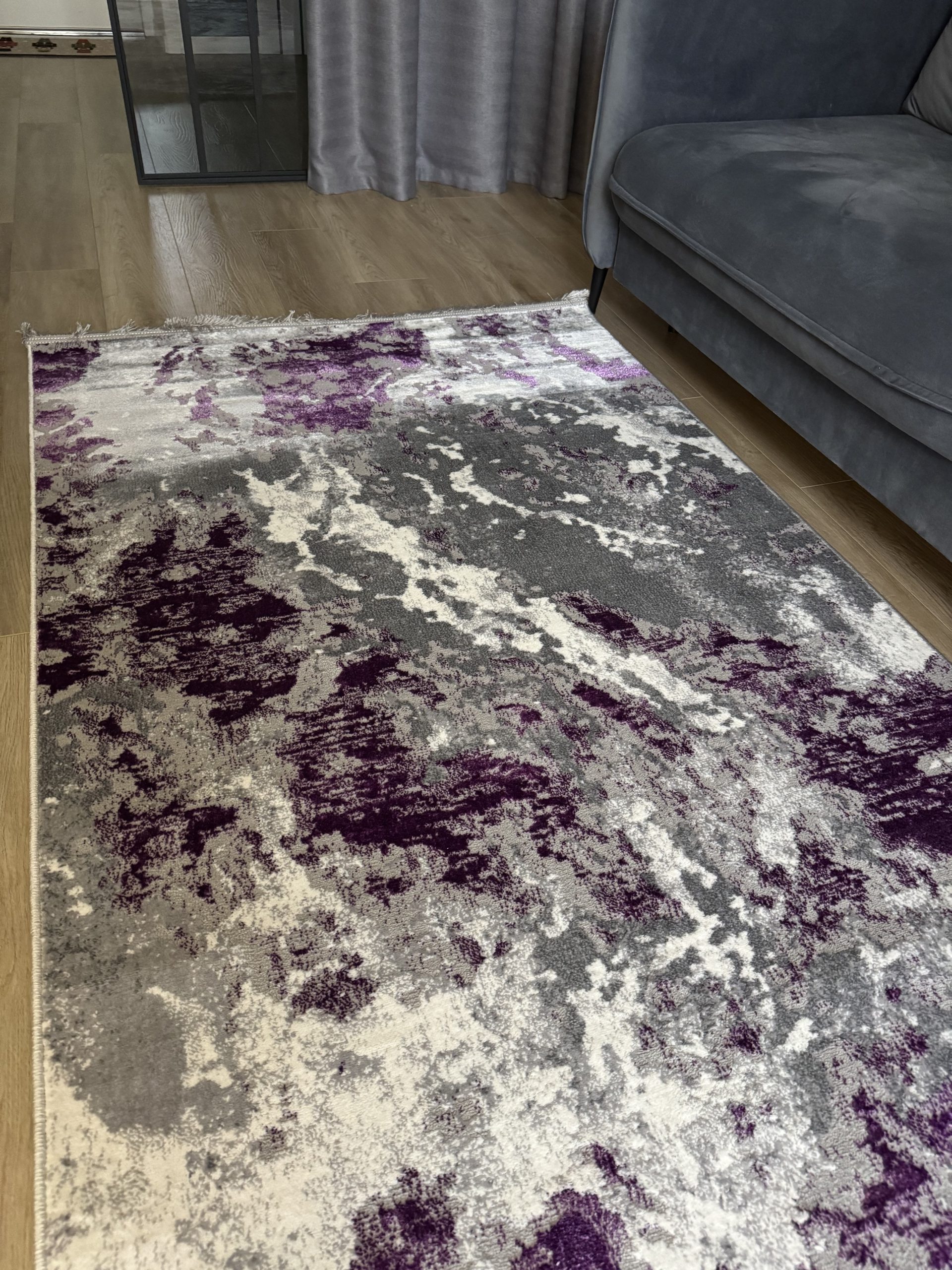 Рельєфна модель з середнім ворсом MODA 4591A LILAC/L.GREY