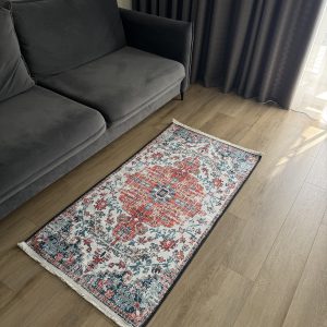 Безворсовий антиковзаючий килим з шенілу "Гранатовий Палац"