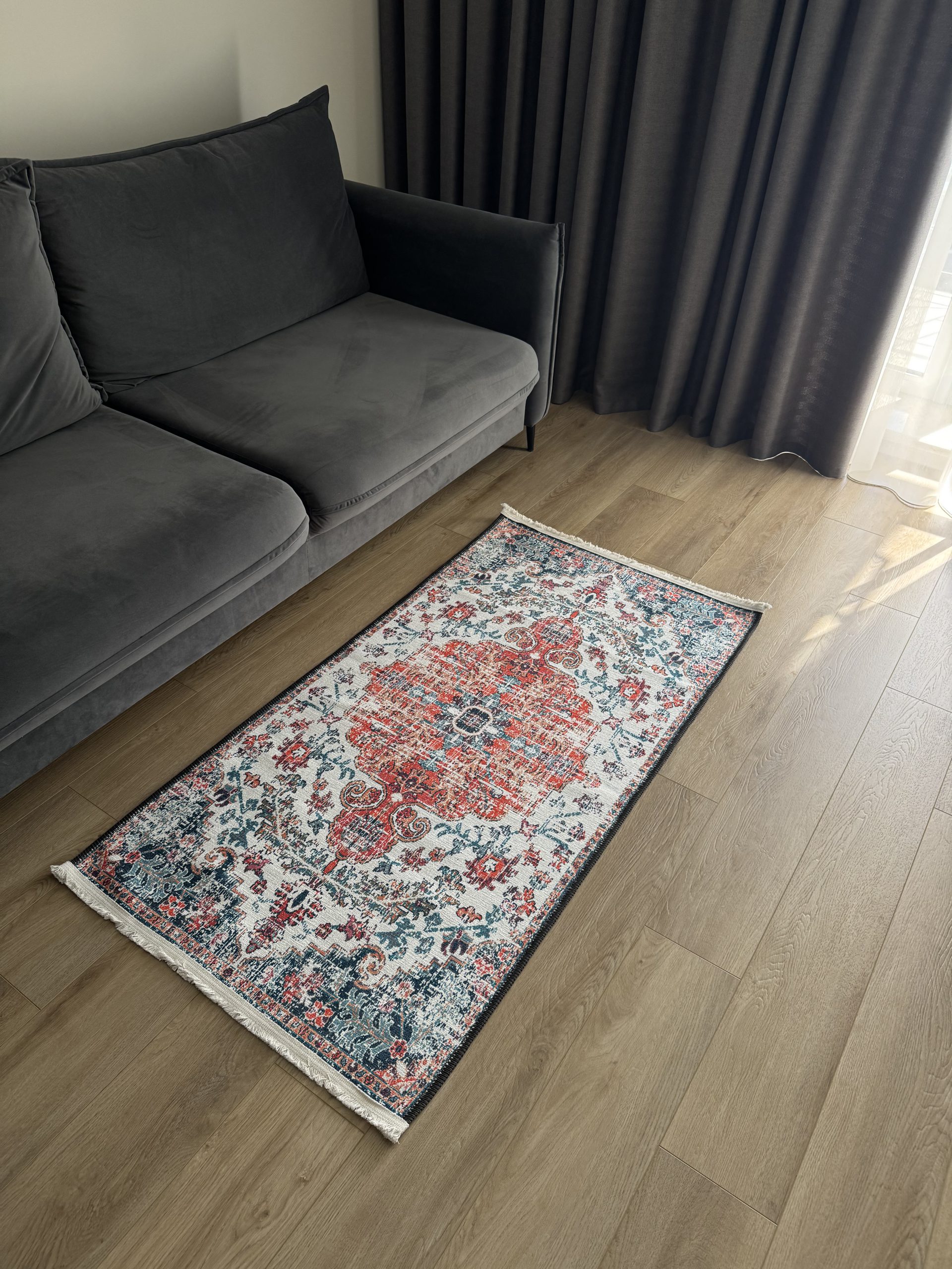 Безворсовий антиковзаючий килим з шенілу “Гранатовий Палац”