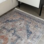 Безворсовий антиковзаючий килим з шенілу “Морська Сага”