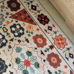 Безворсовий антиковзаючий килим з шенілу “Квіткова Мозаїка”