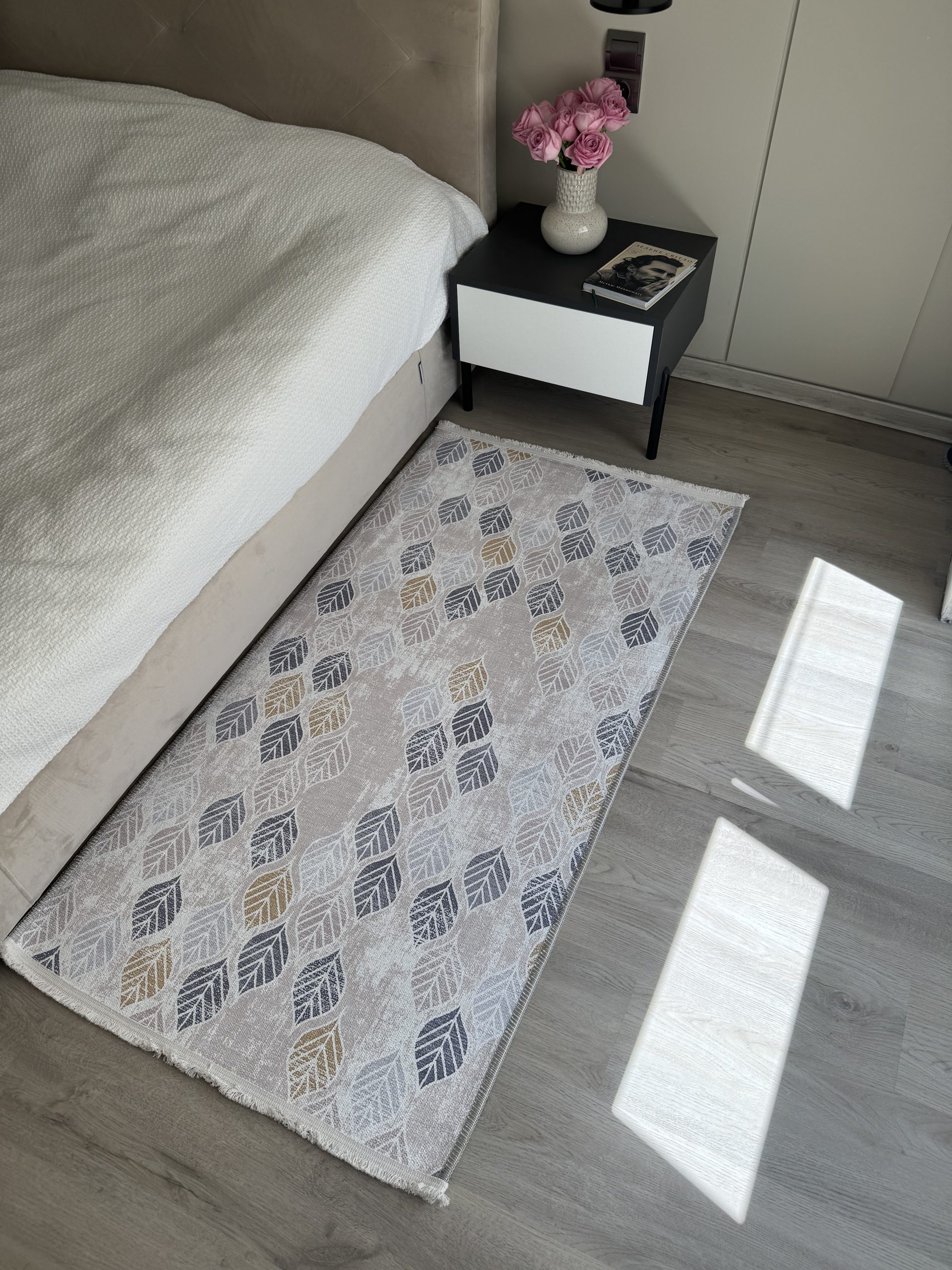 Безворсовий антиковзаючий килим з шенілу “Осіннє листя”