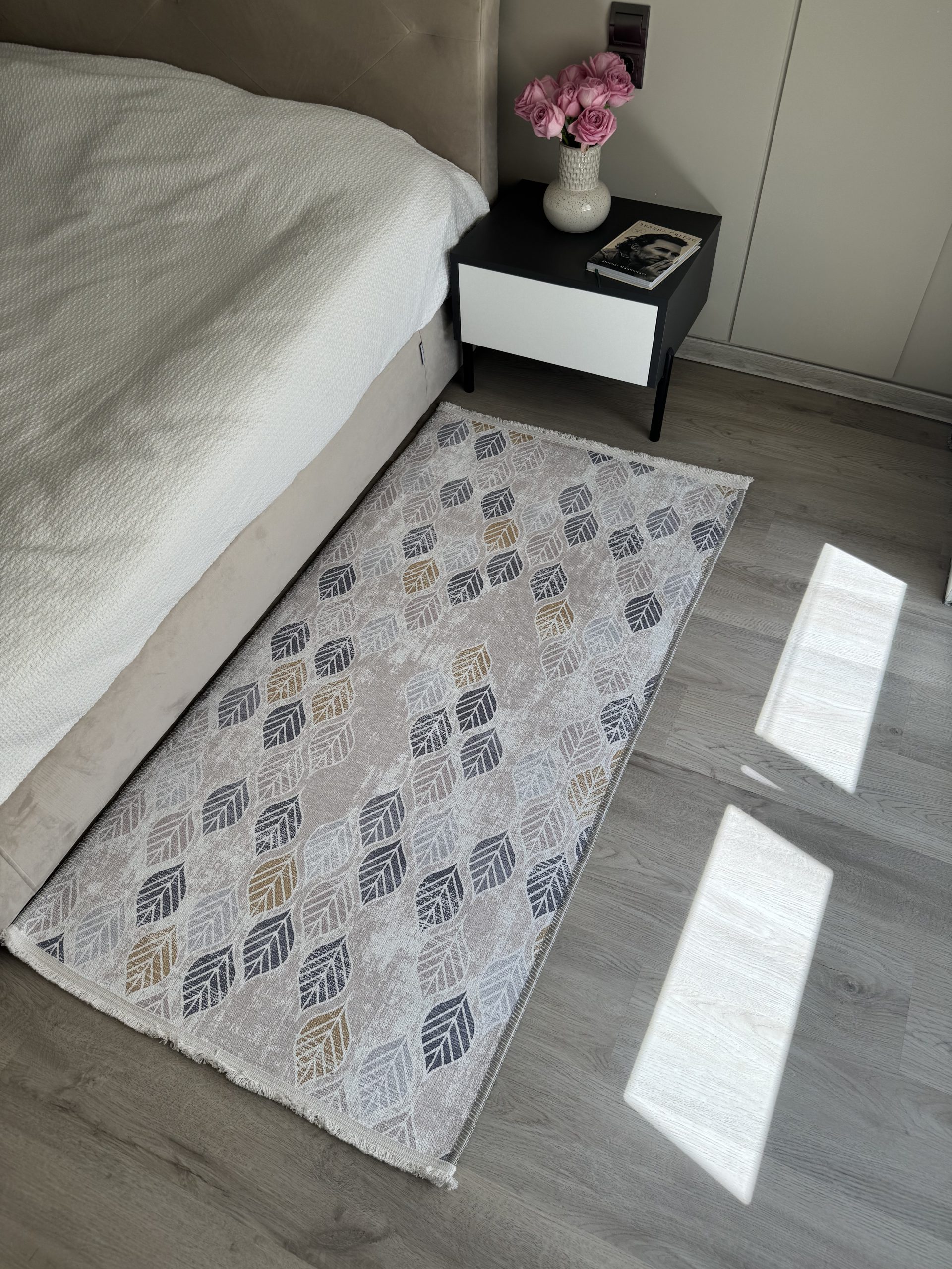 Безворсовий антиковзаючий килим з шенілу “Осіннє листя”