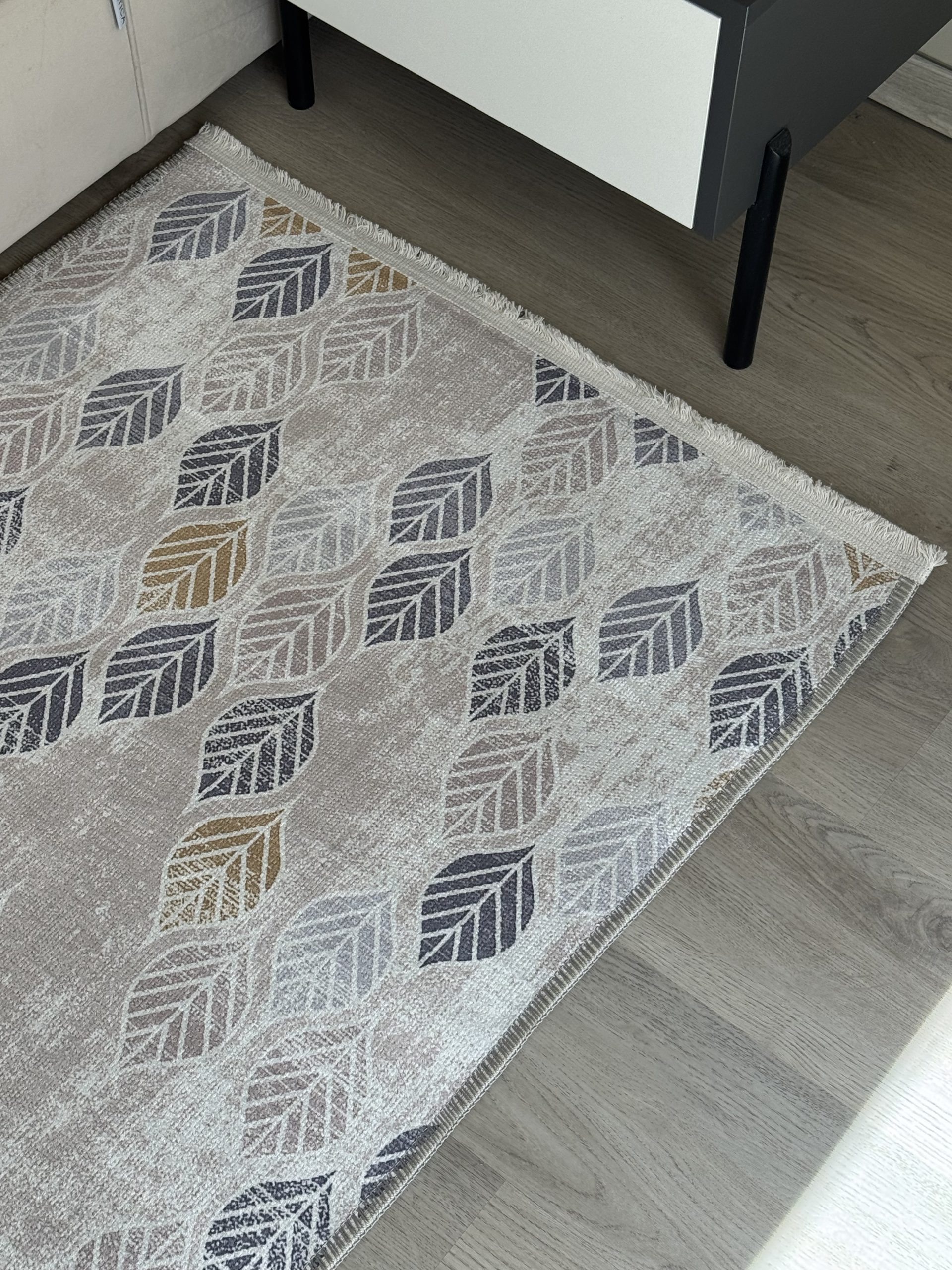 Безворсовий антиковзаючий килим з шенілу “Осіннє листя”