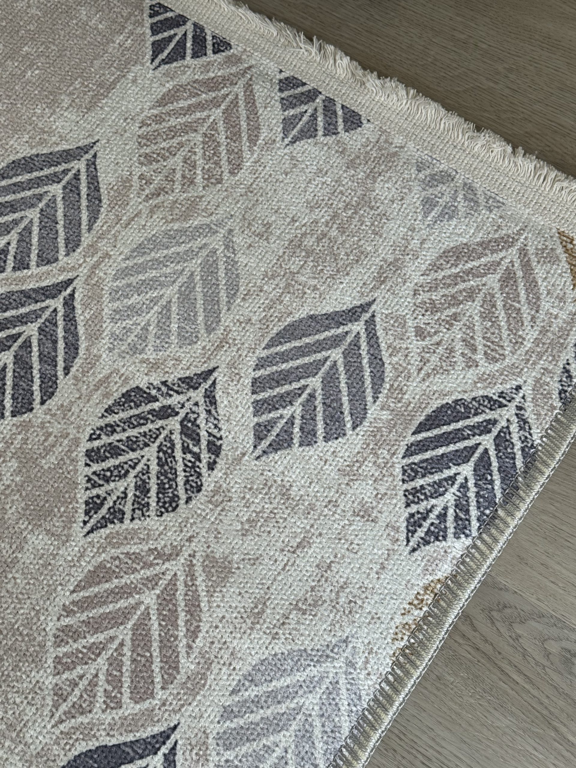 Безворсовий антиковзаючий килим з шенілу “Осіннє листя”