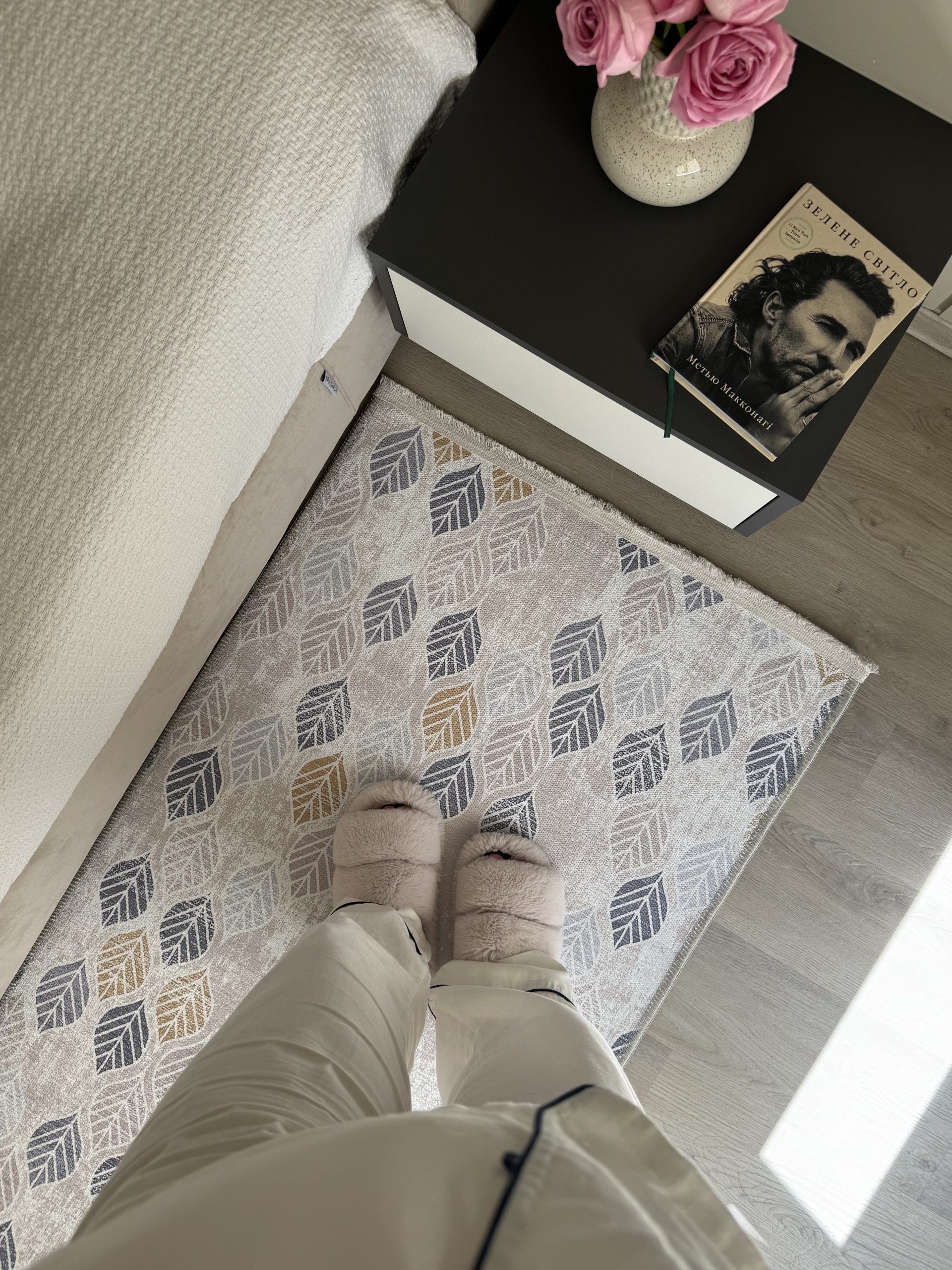 Безворсовий антиковзаючий килим з шенілу “Осіннє листя”