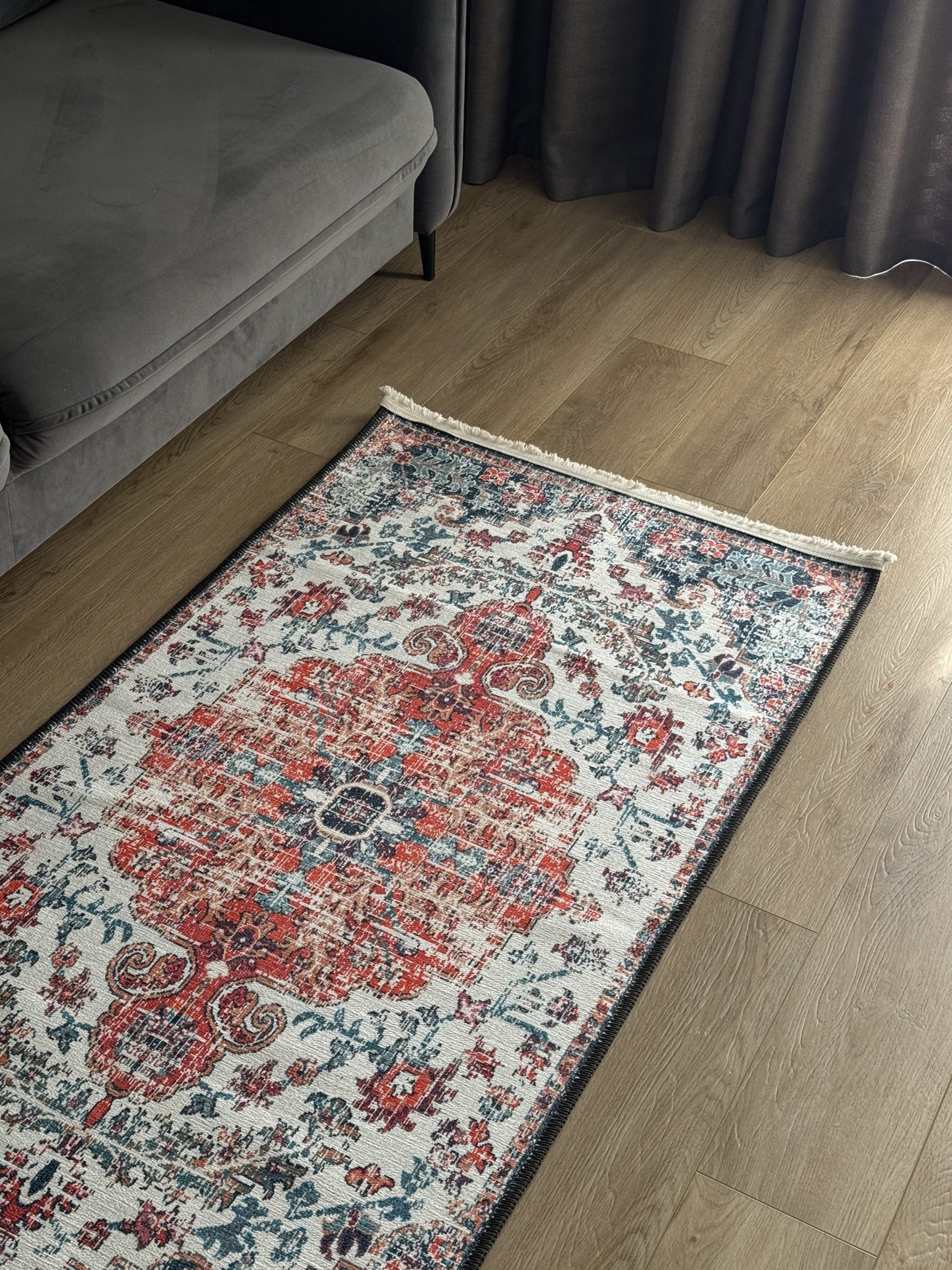 Безворсовий антиковзаючий килим з шенілу “Гранатовий Палац”