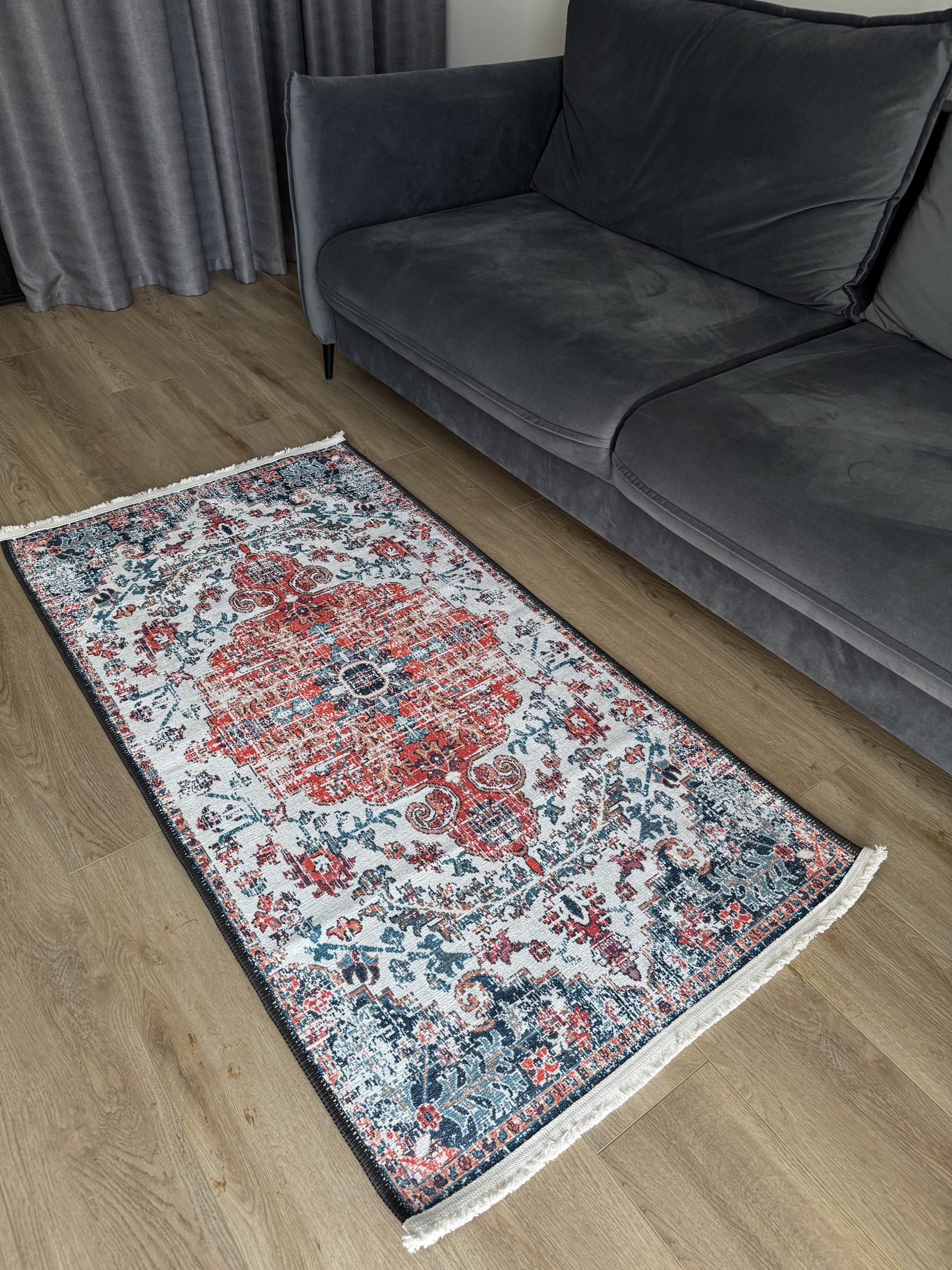 Безворсовий антиковзаючий килим з шенілу “Гранатовий Палац”