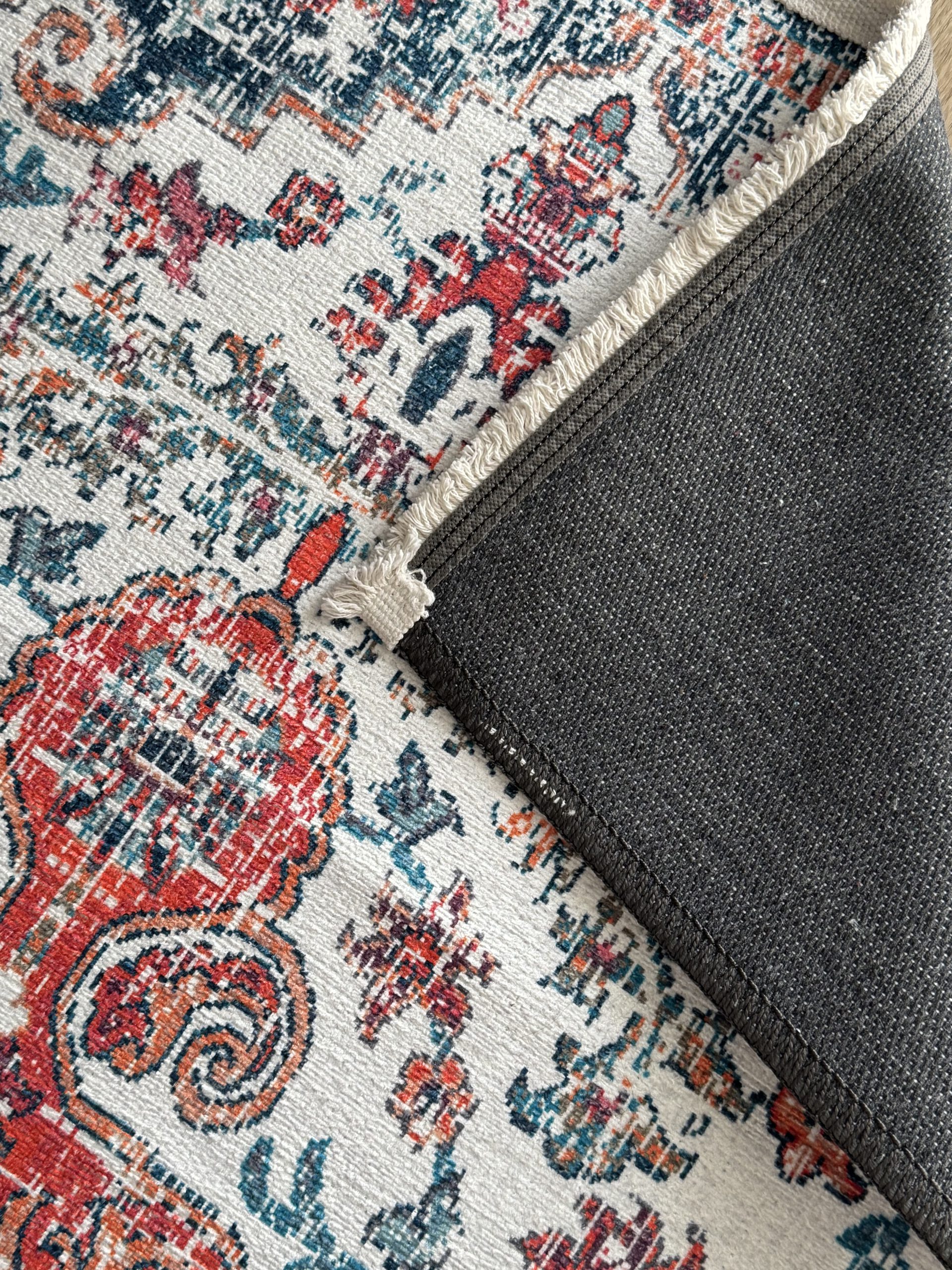 Безворсовий антиковзаючий килим з шенілу “Гранатовий Палац”