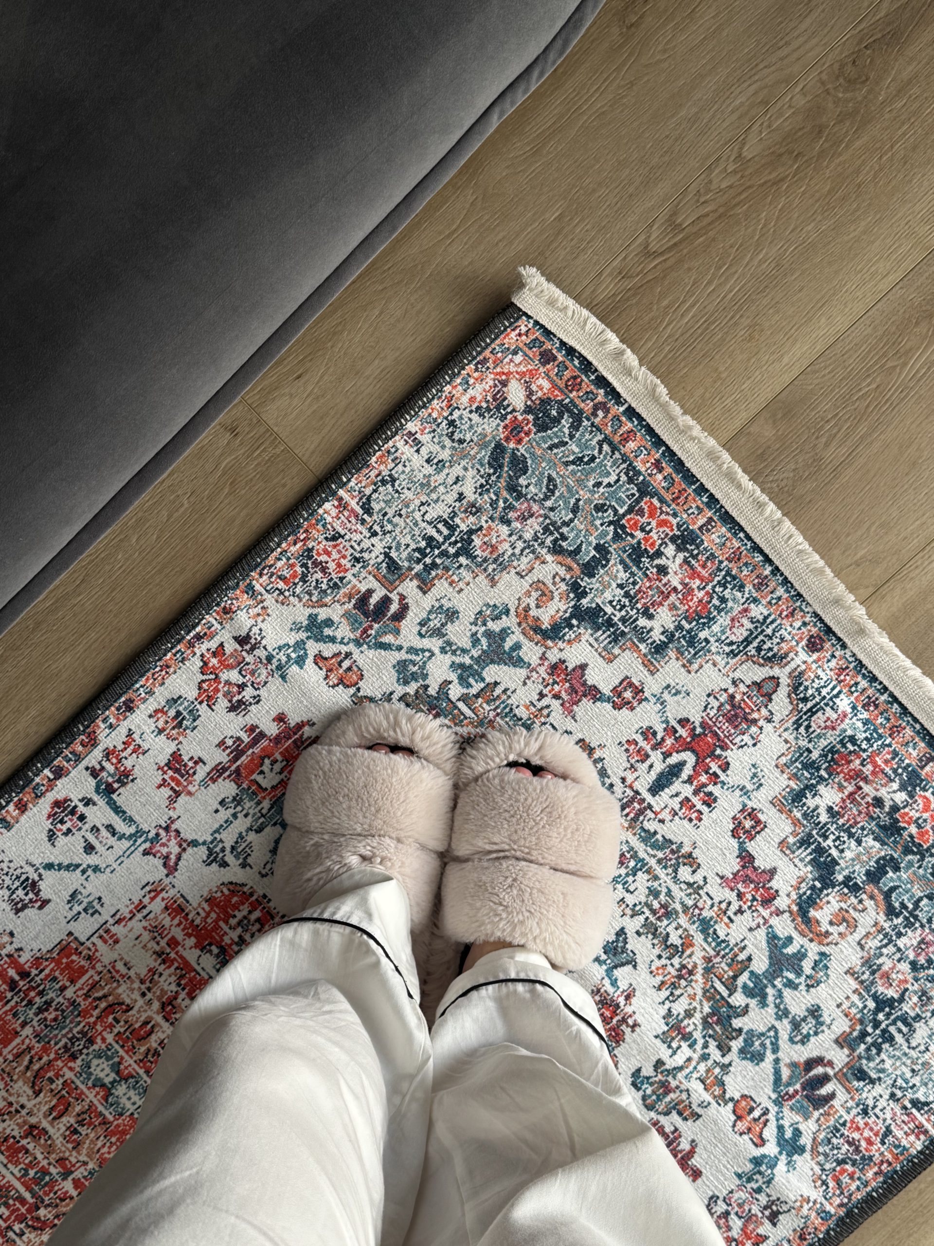 Безворсовий антиковзаючий килим з шенілу “Гранатовий Палац”