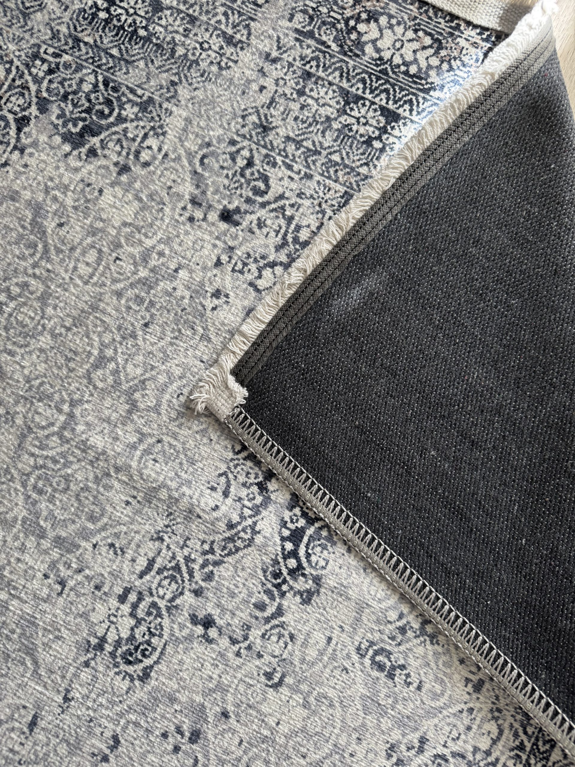 Безворсовий антиковзаючий килим з шенілу “Морська імла”