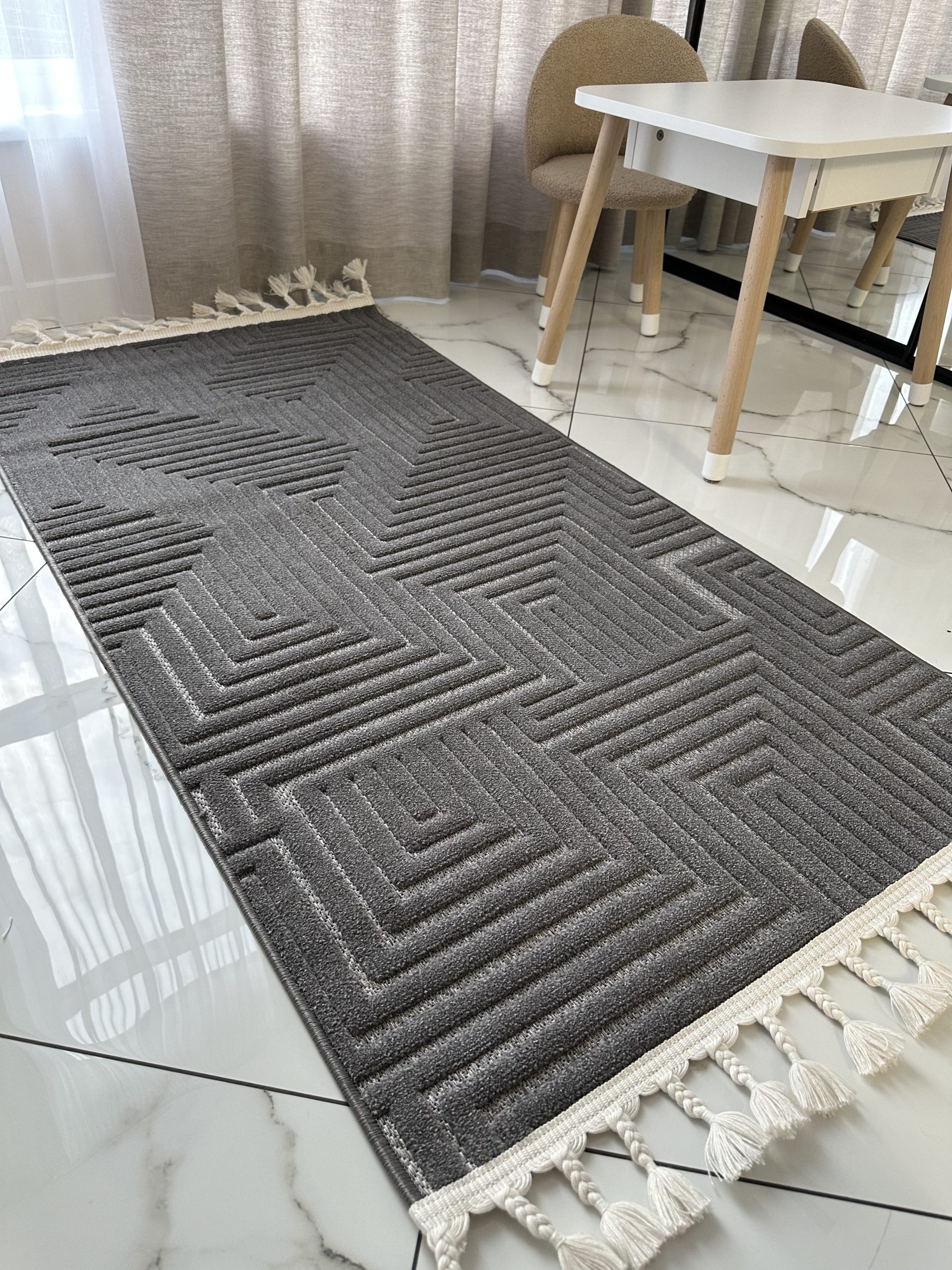 Рельєфна модель з середнім ворсом Dolche 3089H ANTRACITE