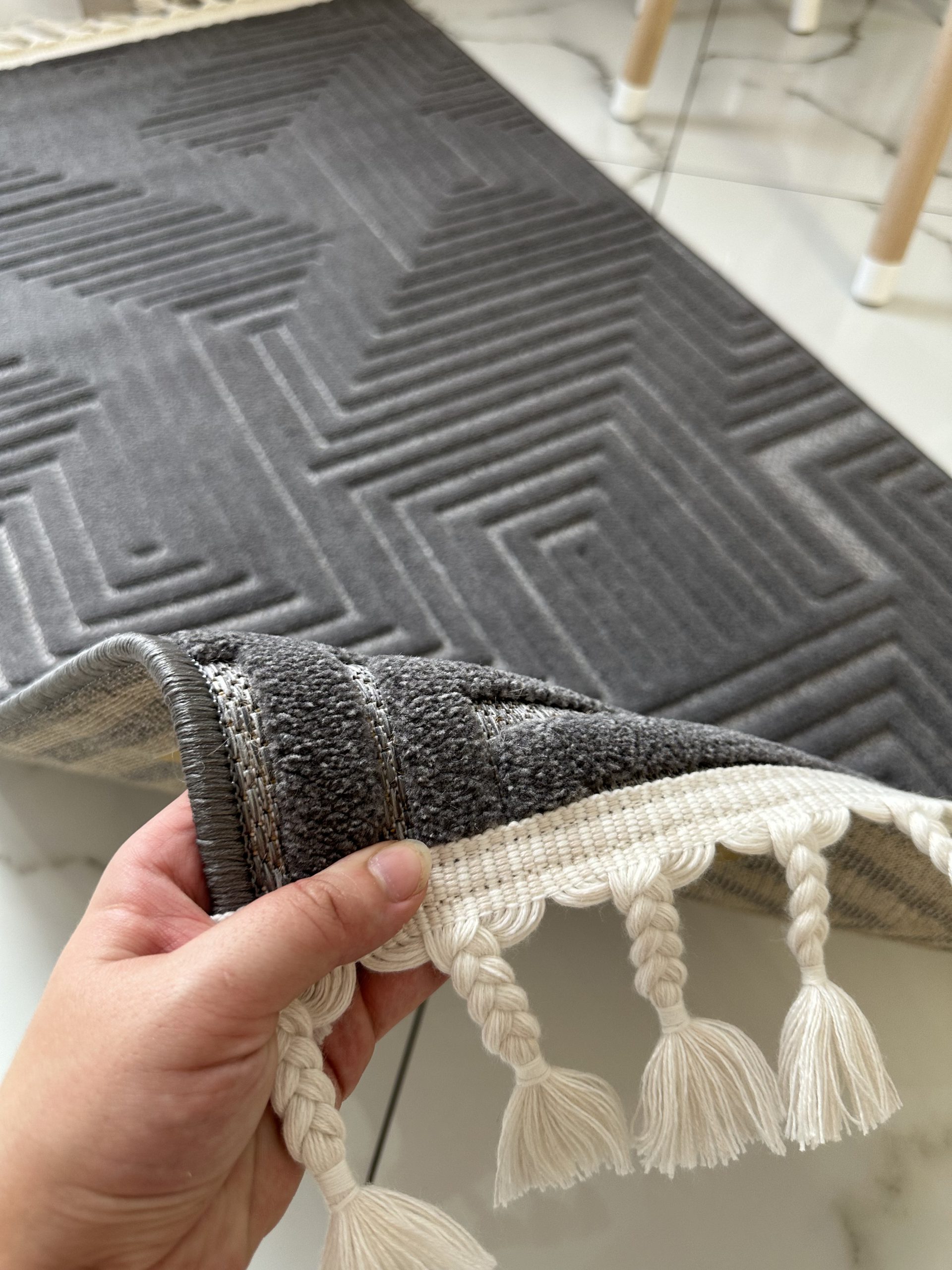 Рельєфна модель з середнім ворсом Dolche 3089H ANTRACITE